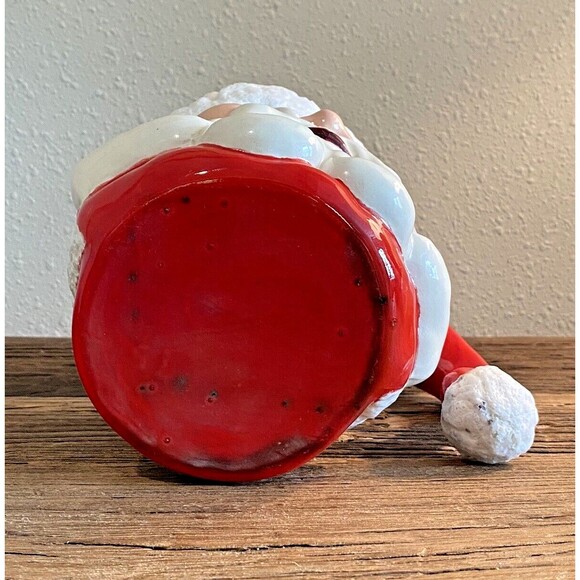 Vintage Winking Santa Claus Christmas Decoration Pitcher MCM Used - Picture 7 of 11